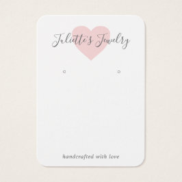 Niedliche, rosa Herzwurfkarte