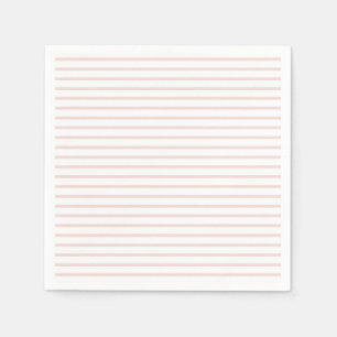 Niedliche, rosa, horizontale Streifen Serviette