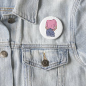 Niedliche rosa Jahr-Mode-Kleidung ästhetisch Button (Beispiel)