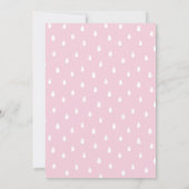 Niedliche rosa Katze | KINDERGEBURTSTAG Einladung (Rückseite)