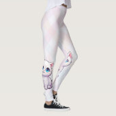 Niedliche rosa Katze Leggings (Rechts)