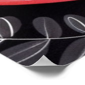 Niedliche Rosa-Katze Poster (Ecke)