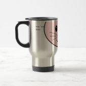 Niedliche rosa Katze Reisebecher (Links)