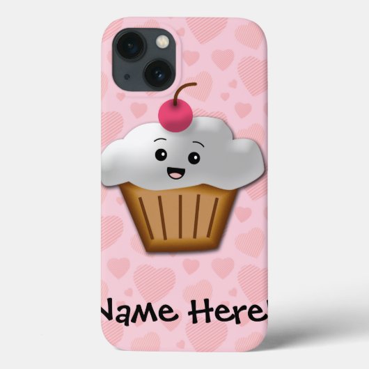 Niedliche rosa Kawaii glückliche Case-Mate iPhone Hülle (Rückseite)