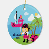 Niedliche rosa keramikornament (Links)