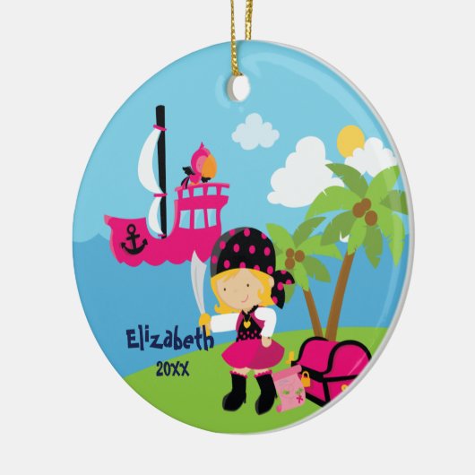 Niedliche rosa keramikornament (Links)