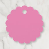 Niedliche rosa Kinder Geschenkanhänger (Rückseite)