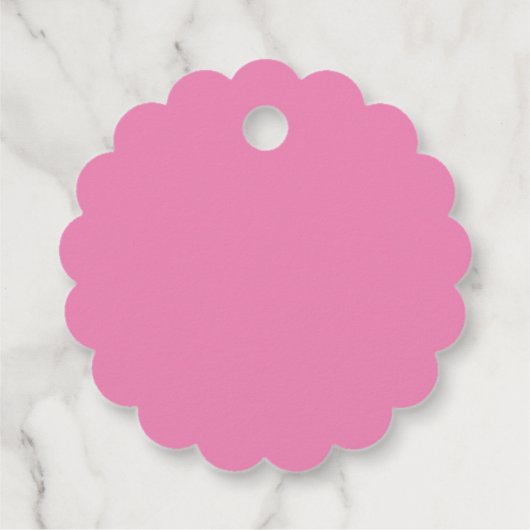 Niedliche rosa Kinder Geschenkanhänger (Rückseite)