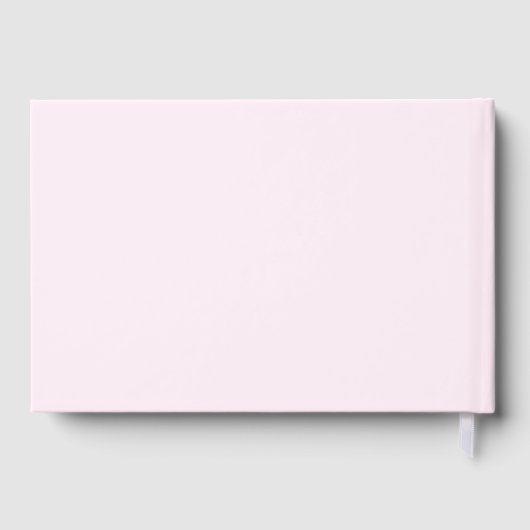 Niedliche Rosa Kinderdusche Rose Gold Foil Gästebuch (Rückseite)