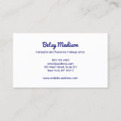 Niedliche Rosa Kloster Santa Maria Assunta Visitenkarte (Rückseite)