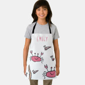 Niedliche Rosa Krebstiere Mädchenname Schürze (Insitu)