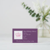 Niedliche rosa Krone Terminkarte (Stehend Vorderseite)