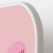 Niedliche rosa Liebe, die du auwl Pickleball Schläger (Linke Seite)