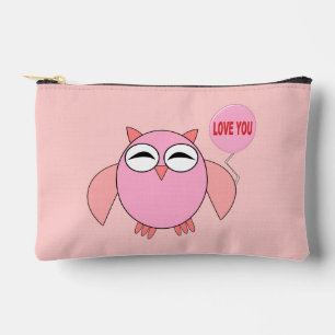 Niedliche rosa Liebe, die du auwl Zubehörtasche