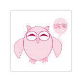 Niedliche rosa Liebe, die Sie selbst bewundern Bri Permastempel (Design)