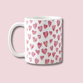 Niedliche rosa Liebe Herzmuster Kaffeetasse