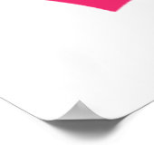 Niedliche rosa Liebe ist alles, was Sie Herz brauc Poster (Ecke)