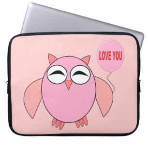 Niedliche rosa Liebe Sie besitzen Laptop-Tasche Laptopschutzhülle