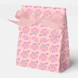 Niedliche rosa Liebe Sie Owl Gefallen Box Geschenkschachtel
