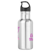 Niedliche rosa lila Affemädchen-Getränkflasche Edelstahlflasche (Rückseite)