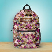 Niedliche, rosa, lila Goldmedaille Bedruckter Rucksack