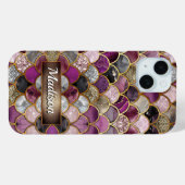 Niedliche, rosa, lila Goldmedaille Case-Mate iPhone Hülle (Rückseite (Horizontal))