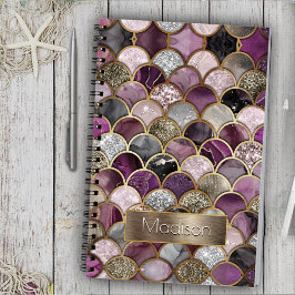 Niedliche, rosa, lila Goldmedaille Notizblock