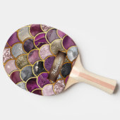 Niedliche, rosa, lila Goldmedaille Tischtennis Schläger (Seitenansicht)