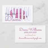 Niedliche Rosa Lippen Telefon Avon Visitenkarte (Vorne/Hinten)