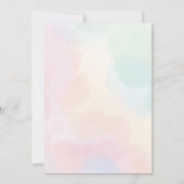 niedliche Rosa Mädchen Glitzer Geburtstag Einladun Einladung (Rückseite)