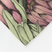 Niedliche Rosa Märchen auf Zebra Einhorn Kunst, Di Fleecedecke (Ecke)