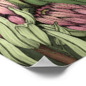 Niedliche Rosa Märchen auf Zebra Einhorn Kunst, Di Poster (Ecke)