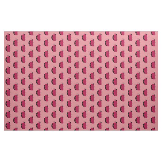 Niedliche rosa Marienkäfer Stoff (Yard (91,4 cm))