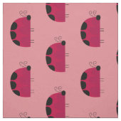 Niedliche rosa Marienkäfer Stoff (Muster)