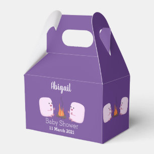 Niedliche Rosa Marshmallows im Cartoon der Lagerfe Geschenkschachtel