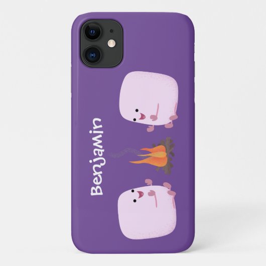 Niedliche rosa Marshmallows im Cartoon des Lagerfe Case-Mate iPhone Hülle (Rückseite)