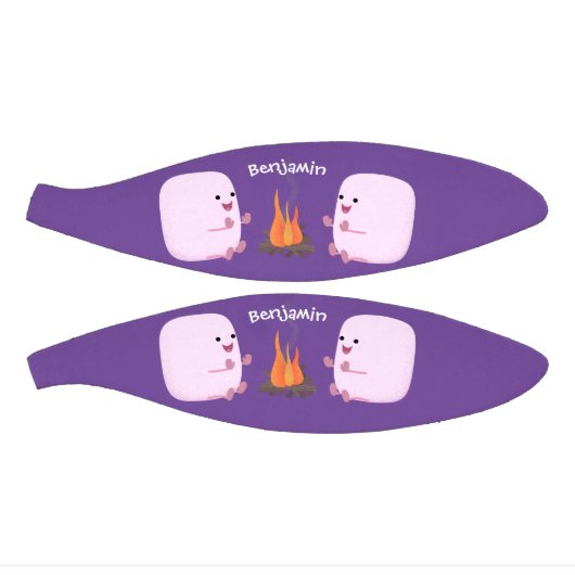 Niedliche rosa Marshmallows im Cartoon des Lagerfe Mini Basketball (Panele)