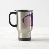 Niedliche rosa Marshmallows im Cartoon des Lagerfe Reisebecher (Links)