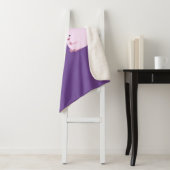 Niedliche rosa Marshmallows im Cartoon des Lagerfe Sherpadecke (Beispiel)