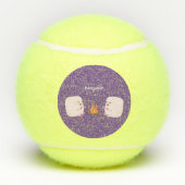 Niedliche rosa Marshmallows im Cartoon des Lagerfe Tennisbälle (Rückseite)