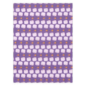 Niedliche rosa Marshmallows im Cartoon des Lagerfe Tischdecke (Vorderseite)