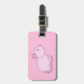 Niedliche rosa Maus Gepäckanhänger (Vorderseite vertikal)