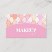 niedliche rosa Meerjungfrau-Waage QR-Code-Make-up  Visitenkarte (Vorderseite)