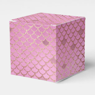 Niedliche rosa Meerjungfrauenskala für eine Geburt Geschenkschachtel