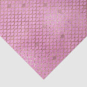 Niedliche rosa Meerjungfrauenskala für eine Geburt Seidenpapier (Ausschnitt)