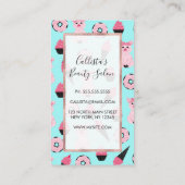 Niedliche Rosa Minze Piggy Donut Ice Creme Cone Mu Treuekarte (Rückseite)