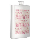 Niedliche rosa moderne Blume Muster High Top Turns Flachmann (Rechts)