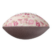 Niedliche rosa moderne Blume Muster High Top Turns Football (Gedreht 90)