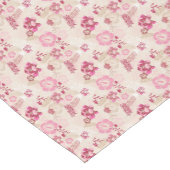 Niedliche rosa moderne Blume Muster High Top Turns Kurzer Tischläufer (Ecke)