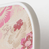 Niedliche rosa moderne Blume Muster High Top Turns Pickleball Schläger (Linke Seite)